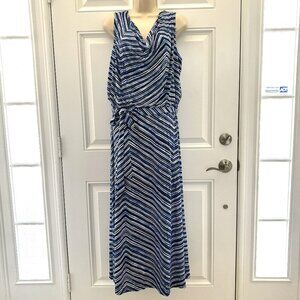 NEW Full Length Blue/White Dress by Calvin Klein